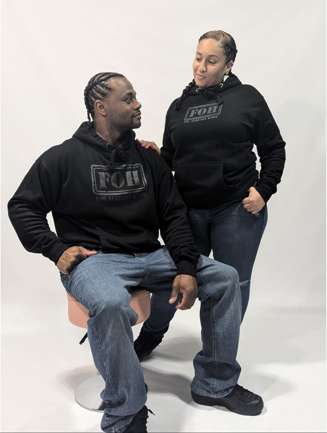 FOH Grey/Black Hoodie