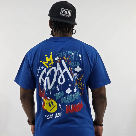 FOH Crown Graphic Tee (Royal)