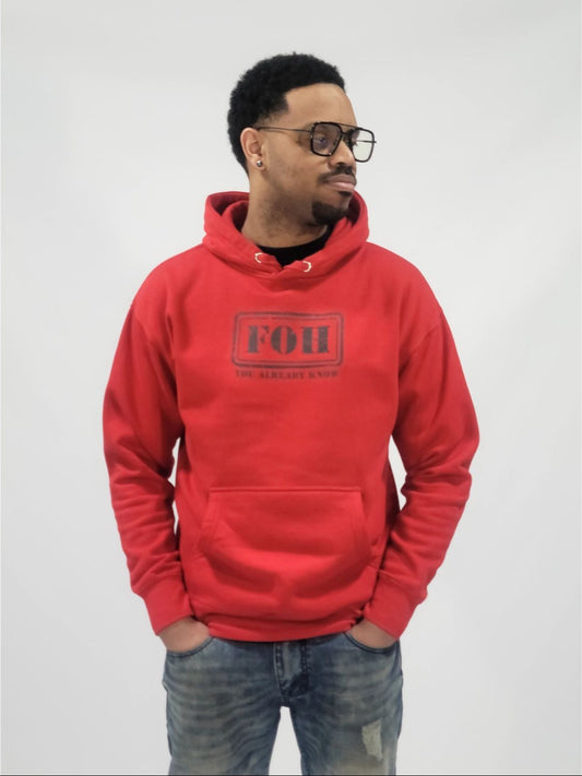 FOH Black/Red Premium Hoodie