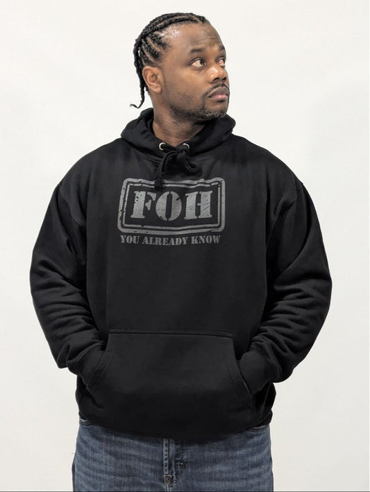 FOH Grey/Black Hoodie