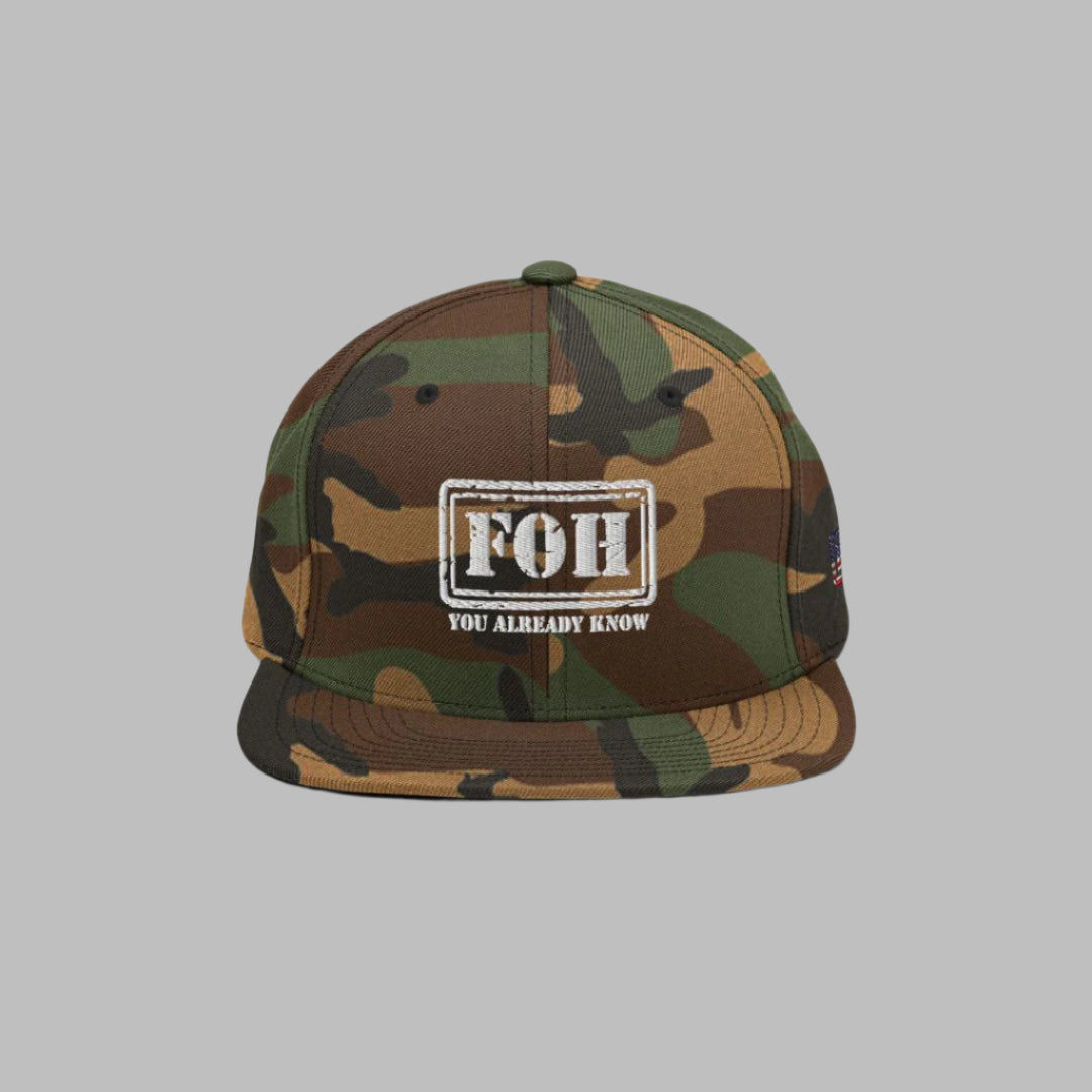 FOH Camo W Snapback Cap