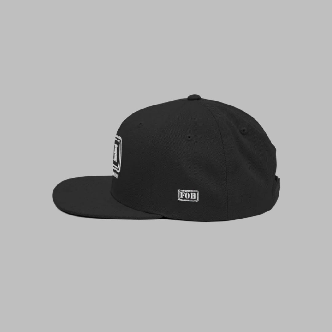 FOH Black W Snapback Cap