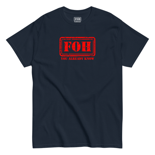 FOH Classic Navy/Red Tee